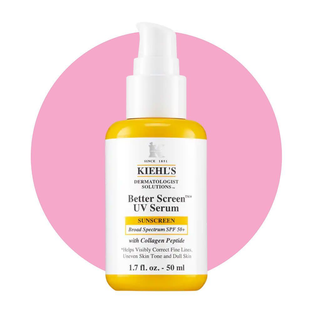 <p><a href="https://go.redirectingat.com?id=74968X1596630&url=https%3A%2F%2Fwww.sephora.com%2Fproduct%2Fkiehls-better-screen-tm-uv-serum-spf-50-facial-sunscreen-with-collagen-peptide-P509517&sref=https%3A%2F%2Fwww.womenshealthmag.com%2Fbeauty%2Fa60308119%2F2024-beauty-awards%2F" rel="nofollow noopener" target="_blank" data-ylk="slk:Shop Now;elm:context_link;itc:0;sec:content-canvas" class="link rapid-noclick-resp">Shop Now</a></p><p>Better Screen UV Serum SPF 50+ Sunscreen</p><p>sephora.com</p><p>$42.00</p>