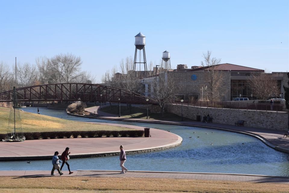 Beginning to look a lot like Christmas? Not yet in Pueblo: Several people were spotted walking along the Historic Arkansas Riverwalk on Dec. 7 to take advantage of the warm weather as the Pueblo area saw highs in the upper 60s. However, snow may be on its way Friday.