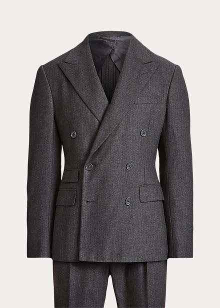 Ralph Lauren Kent Wool Flannel Double Breasted Suit