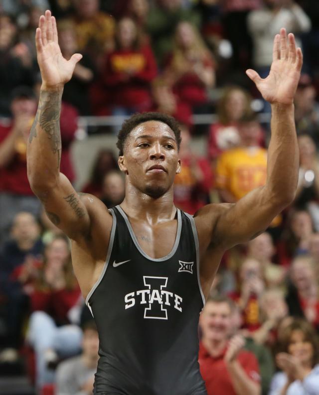 David Carr Wins 4th Conference Title Iowa State Wrestling Takes 3rd At Big 12 Championships 2388