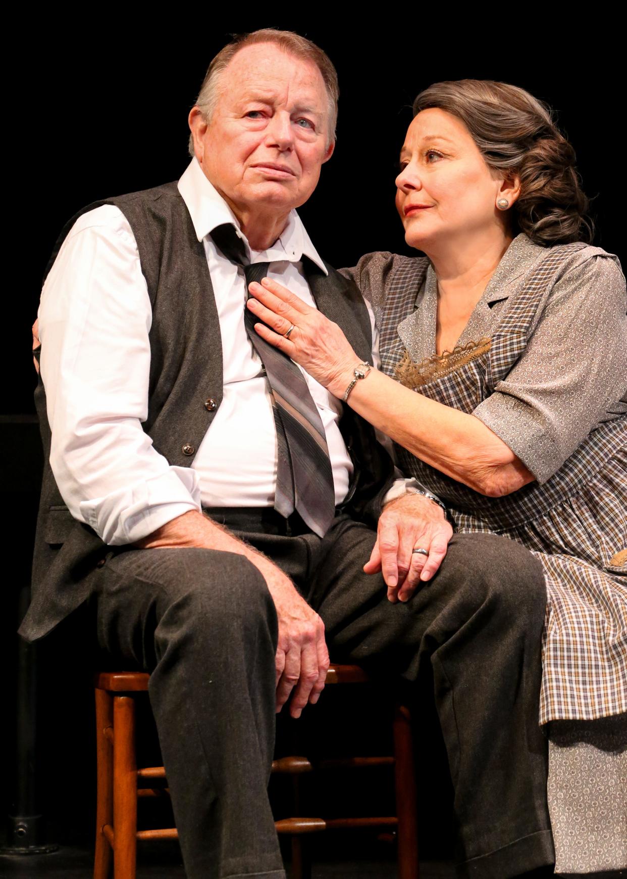 Rob Donohoe and Helena Ruoti in "Death of a Salesman," which played at Palm Beach Dramaworks in April.