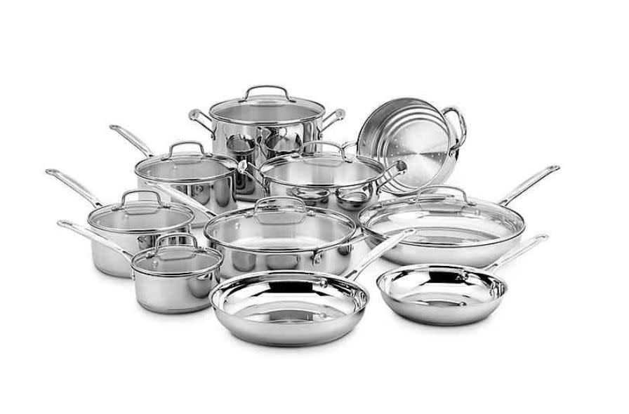 This&nbsp;Cuisinart set is made from stainless steel that'll last you awhile and handles that are supposed to stay cool even while the pot's on the stove. The set includes three saucepans and two open skillets. <strong><a href="https://fave.co/34nlvkf" target="_blank" rel="noopener noreferrer">Originally $250, get it now for $195 at Bed Bath &amp; Beyond</a></strong>.&nbsp;