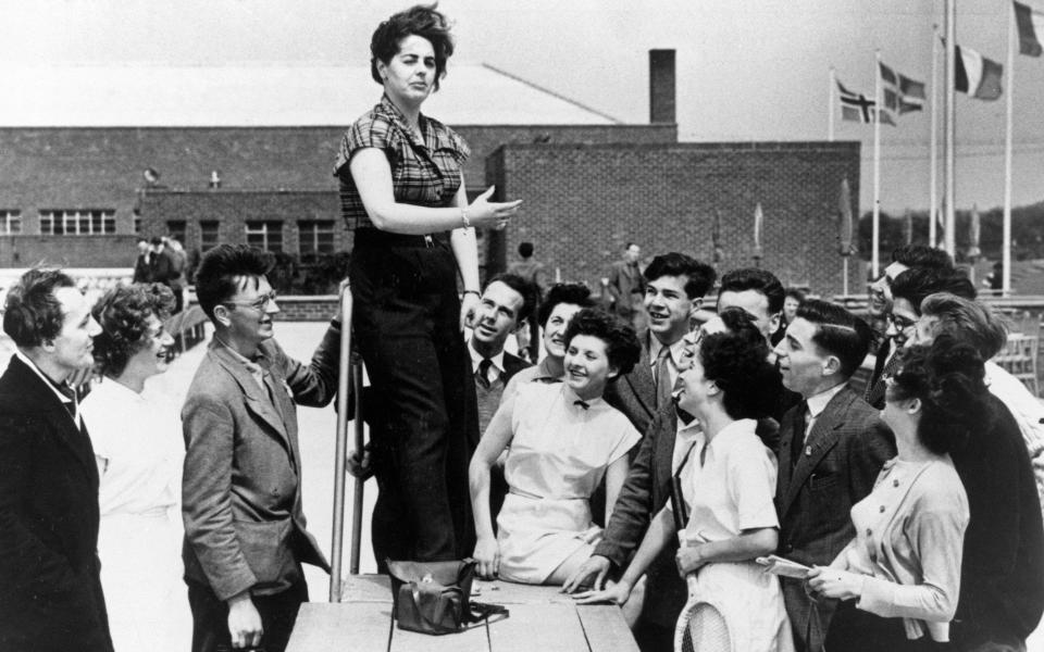 Baroness Boothroyd at a League of Youth rally in Yorkshire in 1952 - Daily Herald Archive/SSPL/Getty Images