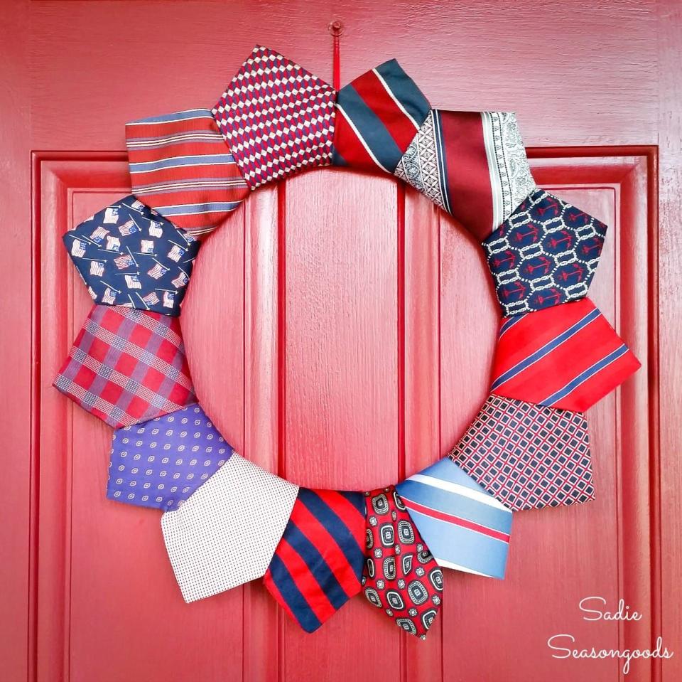 Necktie Wreath