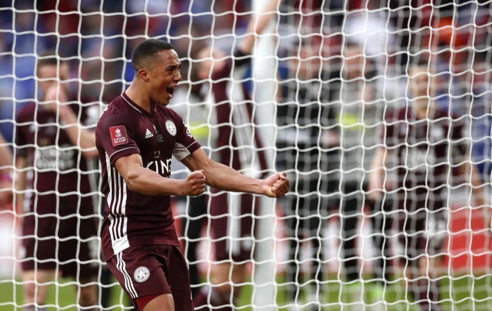 Youri Tielemans treasures his 2021 FA Cup final-winning goal for Leicester (Matthew Childs/PA) (PA Archive)