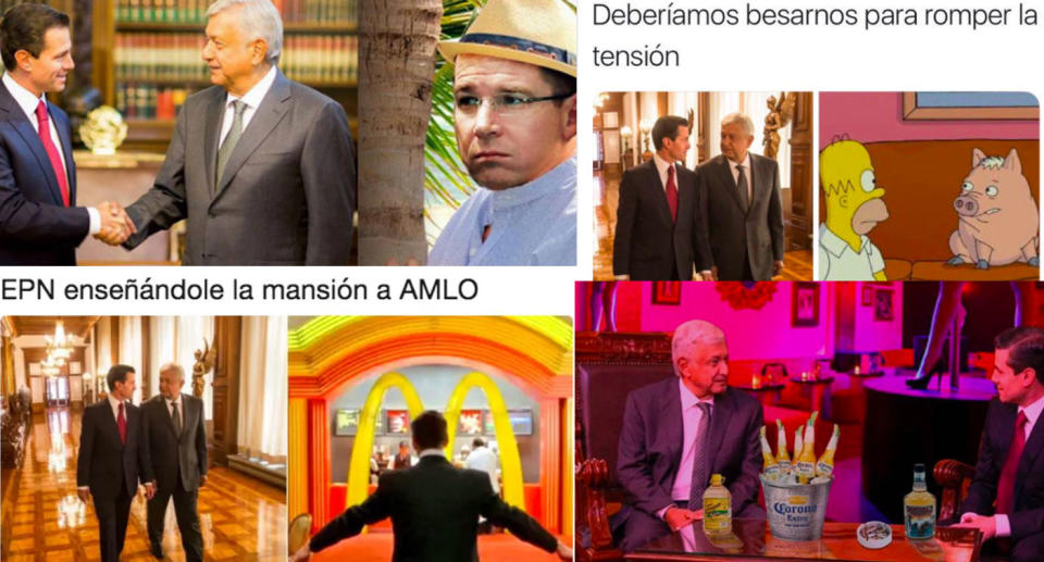 MEMES reunión AMLO Peña