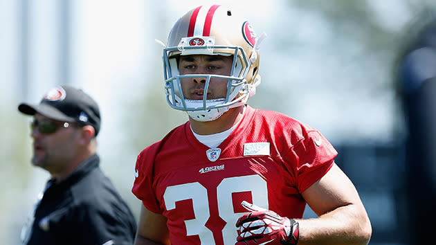 Jarryd Hayne 49ers: #38 jersey trademark leaves punter out of pocket