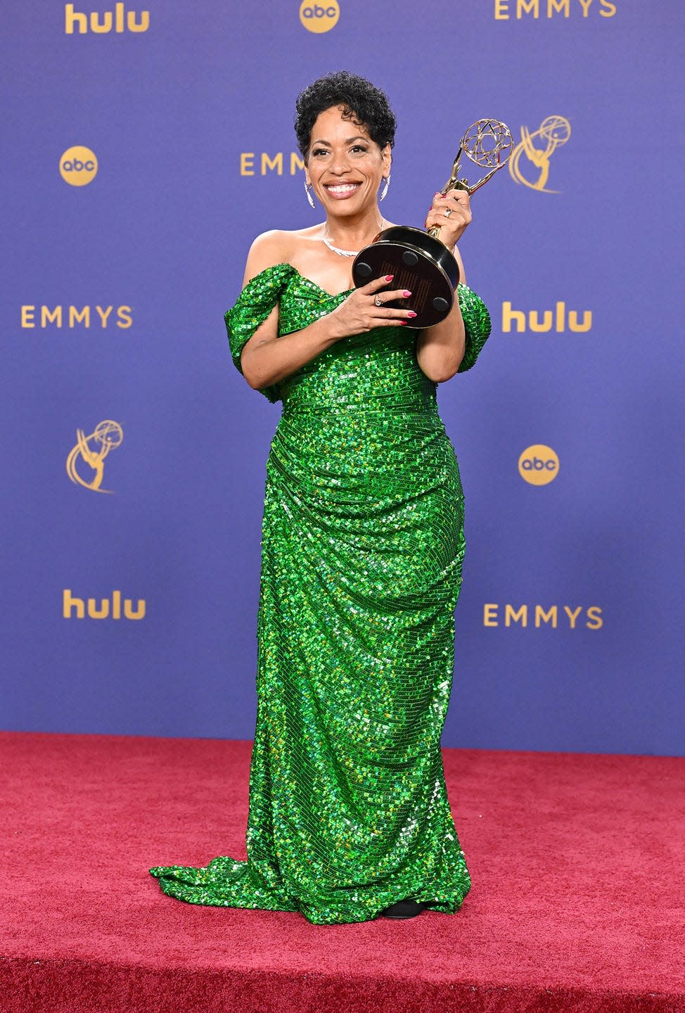 liza colon zayas at the 76th primetime emmy awards held at peacock theater on september 15, 2024 in los angeles, california photo by gilbert floresvariety via getty images