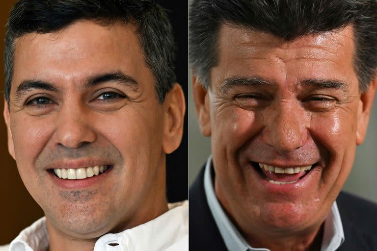 Los principales candidatos a la presidencia de Paraguay.