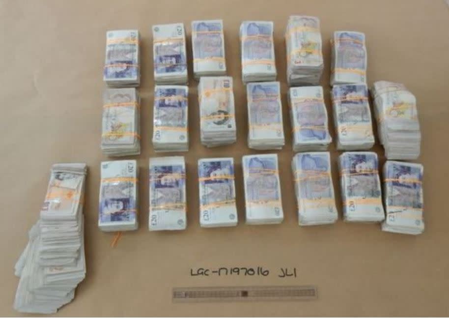 More than £205,000 in cash was uncovered by police after a raid in Warrington. (Reach)