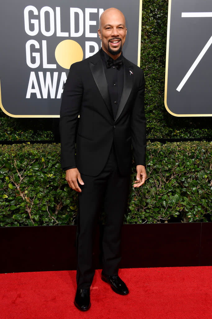 <p>Common, a presenter, attends the 75th Annual Golden Globe Awards at the Beverly Hilton Hotel in Beverly Hills, Calif., on Jan. 7, 2018. (Photo: Steve Granitz/WireImage) </p>