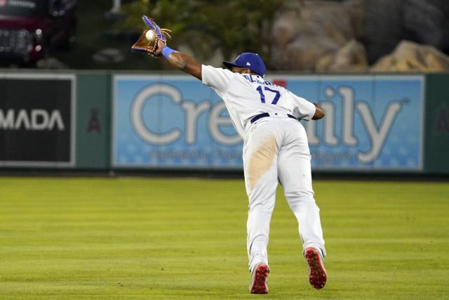 Los Angeles Angels Mike Trout and Los Angeles Dodgers Clayton Kershaw  collide