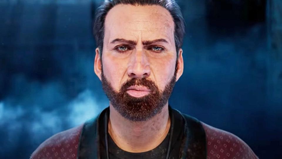 The Dead by Daylight game model of actor Nicolas Cage.