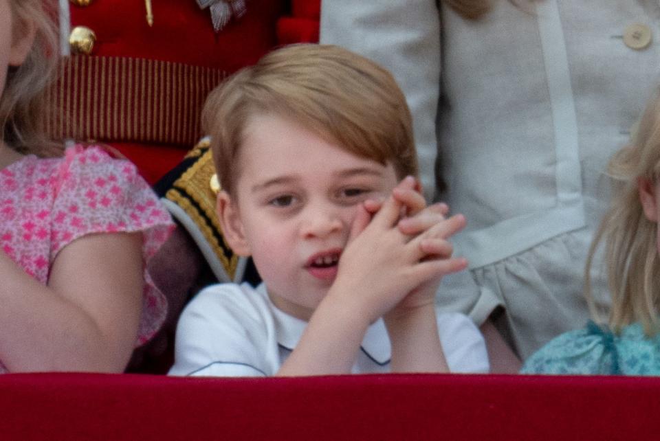 <p>Meanwhile ... this was Prince George during all the drama. </p>