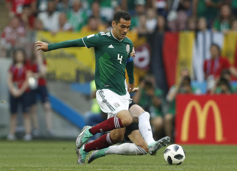 Sponsors who associate with Rafael Márquez could face stiff penalties after the U.S. Treasury dept. blacklisted the Mexican soccer star for alleged drug ties. (AP)