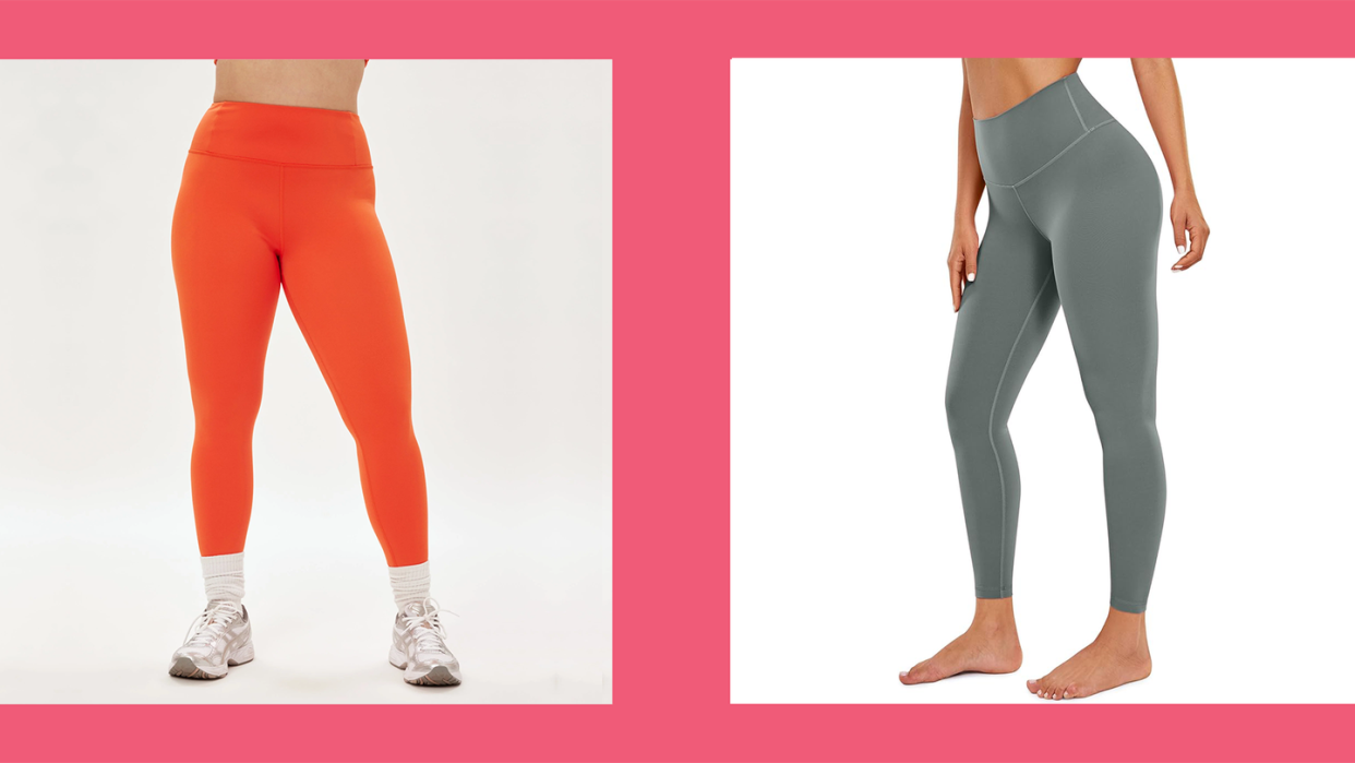 crz yoga leggings and girlfriend collective summer leggings