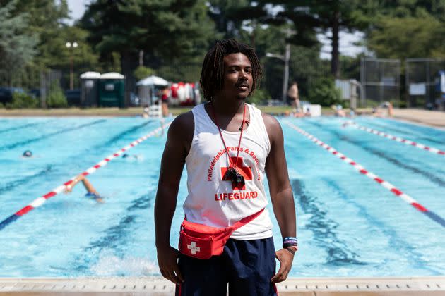 “I do like getting in the pool on my breaks,” Jenerette said about his favorite parts of his job. “Other than that, I like interacting with different types of people at the pool.