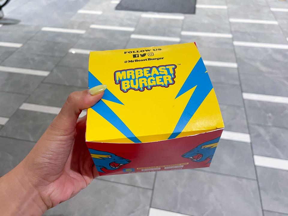 MrBeast Burger in a box
