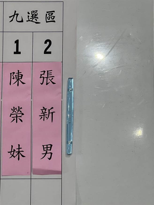 彰化縣第九選區抽籤紀錄。（吳敏菁攝）