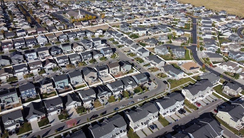 Homes in West Jordan are pictured on Monday, Oct. 10, 2022.