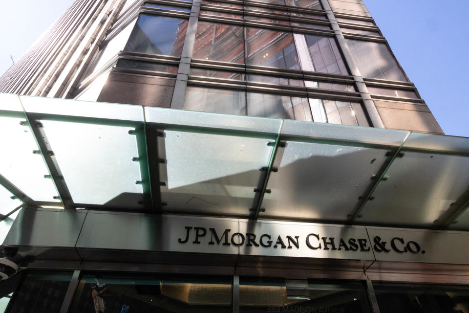 JPMorgan Chase Bank is seen in New York City, U.S., March 21, 2023. REUTERS/Caitlin Ochs