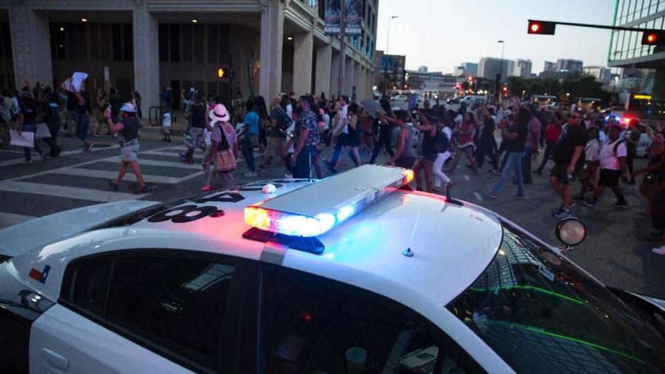 Chaos on the streets in Dallas
