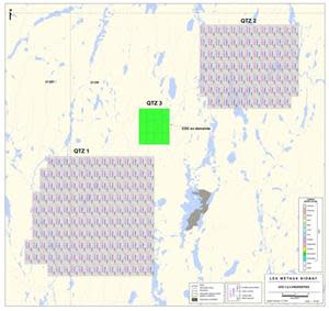 Map of new claims for Li