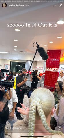 Kim Kardashian Rocks Sparkly Bra at In-N-Out Birthday Celebration