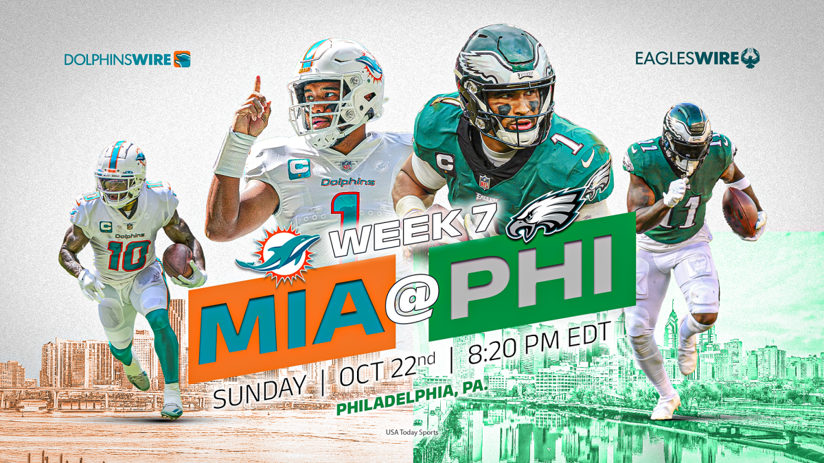 Live updates: Miami Dolphins at Philadelphia Eagles, 8:20 p.m. kickoff