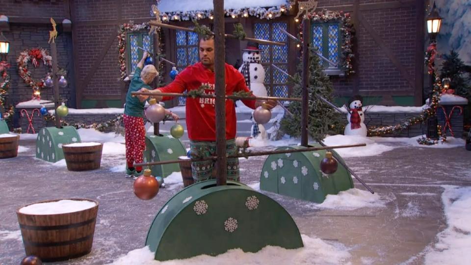 Josh Martinez and Frankie Grande on Big Brother: Reindeer Games