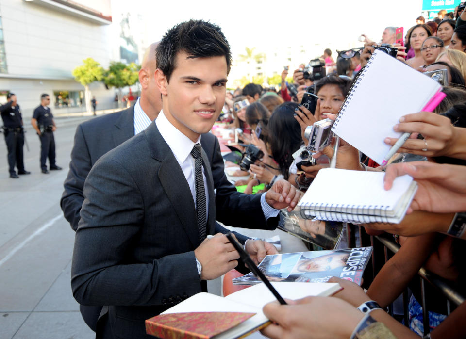 Actor Taylor Lautner arrives at the premiere of Summit Entertainment's "The Twilight Saga: Eclipse" during the 2010 Los Angeles Film Festival at Nokia Theatre L.A. Live on June 24, 2010 in Los Angeles, California.