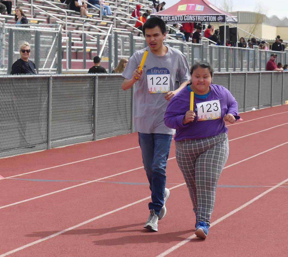 Adelanto High School hosted a "VIP Track and Field Day" on Wednesday for student athletes with special needs. Participating schools included Victor Valley, Silverado and Adelanto high schools. Also, Imogene Garner Hook Junior High School, Lakeview Leadership Academy and Cobalt Institute of Math and Science.