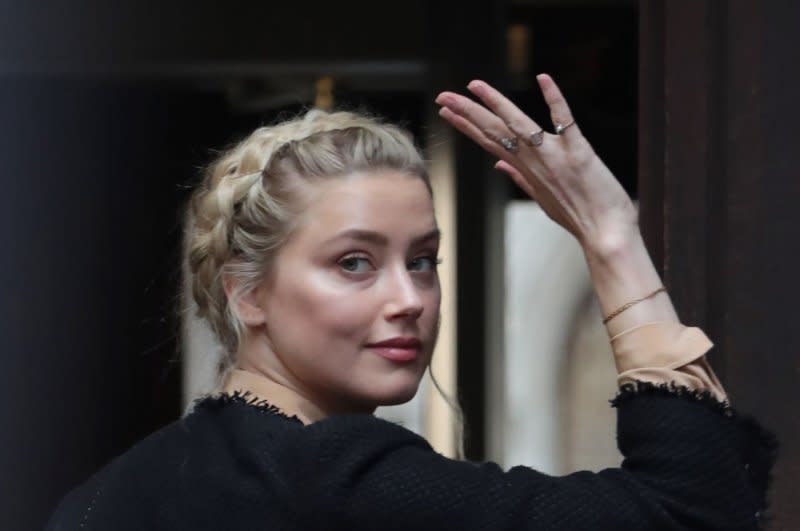 Amber Heard returned as Mera in reshoots of "Aquaman and the Lost Kingdom." File Photo by Hugo Philpott/UPI