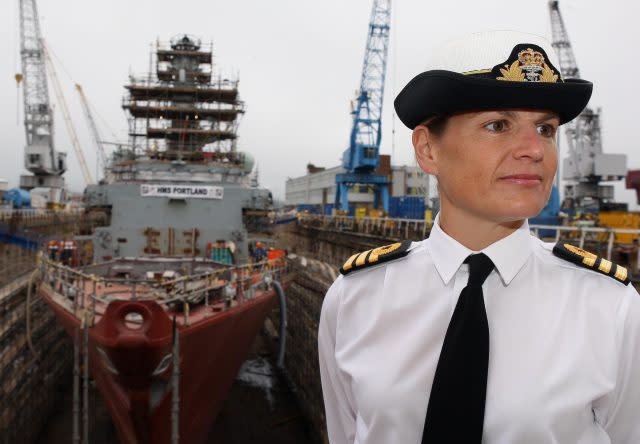 Commander Sarah West. (David Cheskin/PA)