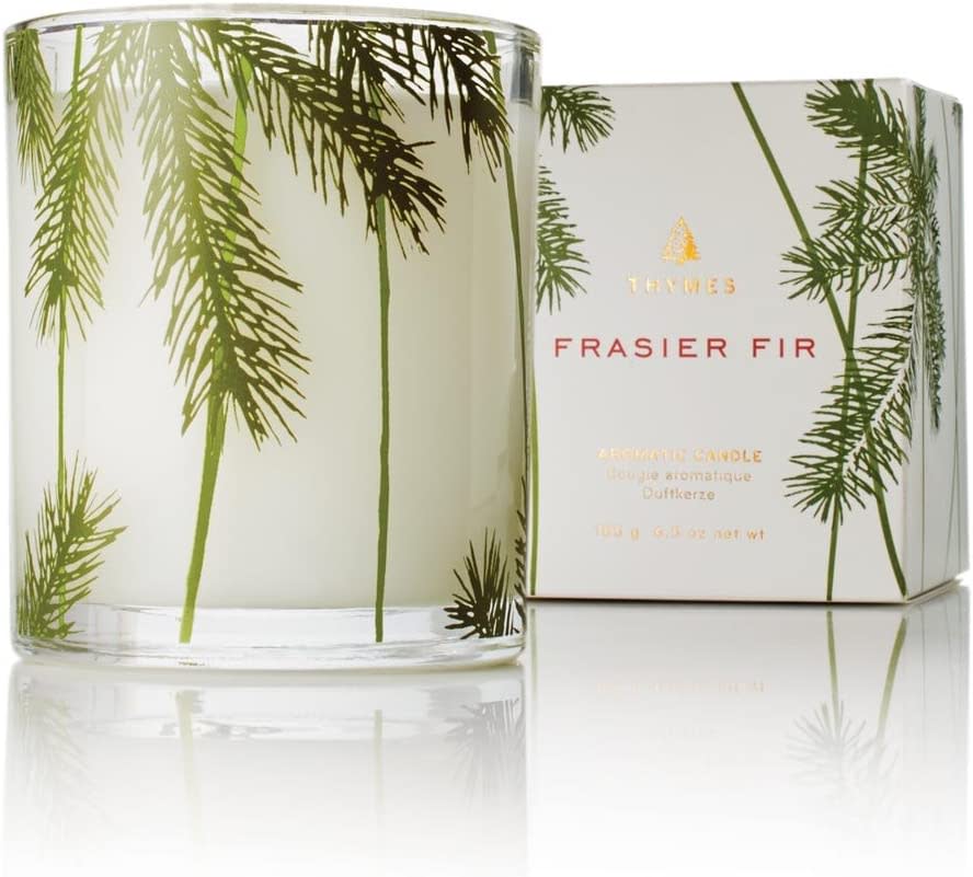 christmas candles thymes pine needle frasier fir