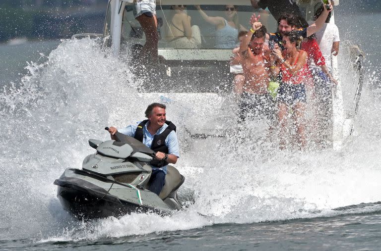 Bolsonaro practicing jet-ski
