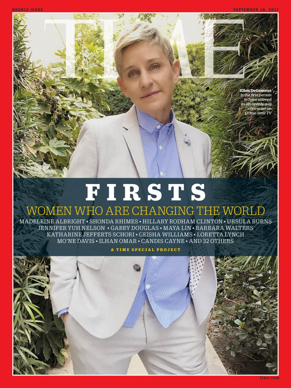 DeGeneres made history as the first person to star as an openly gay character on primetime TV.&nbsp;