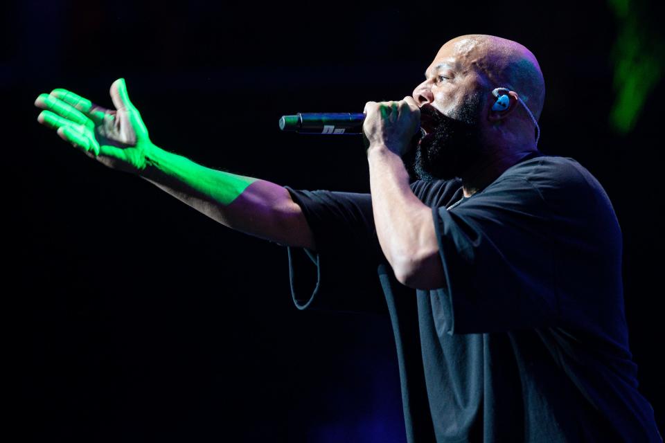 Common performs during LL COOL J's "The F.O.R.C.E. Live" at Little Caesars Arena in Detroit on Friday, August 18, 2023.