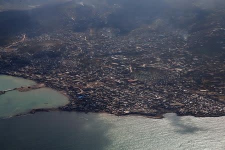 A general view after Hurricane Matthew hit Jeremie, Haiti, October 10, 2016. REUTERS/Carlos Garcia Rawlins