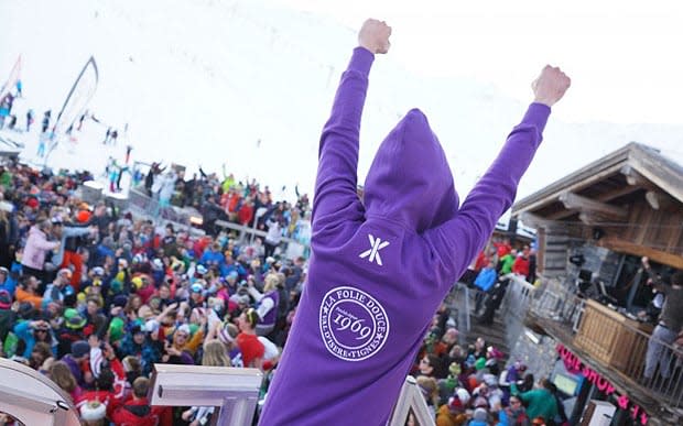 Folie Douce is Val d'Isère's premier on-slope après spot