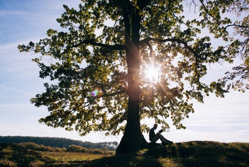 <span class="caption">The study found 10-20 minutes a day reduced stressed and anxiety for students aged 15-30.</span> <span class="attribution"><a class="link " href="https://www.shutterstock.com/image-photo/student-hipster-bearded-man-reading-book-401886016" rel="nofollow noopener" target="_blank" data-ylk="slk:eukukulka/ Shutterstock;elm:context_link;itc:0;sec:content-canvas">eukukulka/ Shutterstock</a></span>