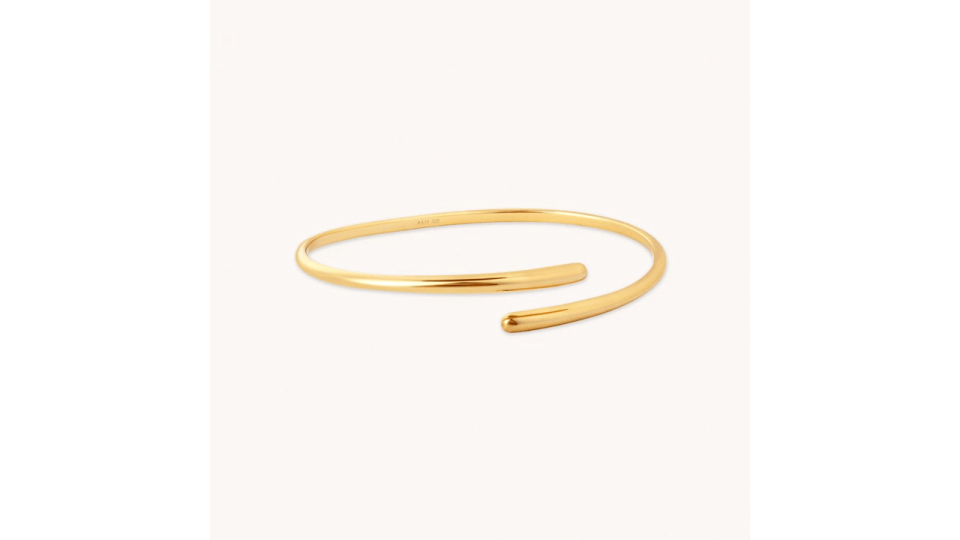 Twist Gold Cuff Bangle