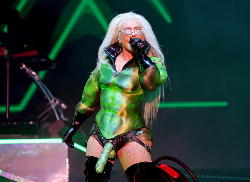 Christina Aguilera performs onstage during LA Pride's Official In-Person Music Event "LA Pride In The Park" Presented by Christopher Street West