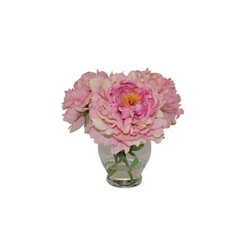 Peonies in Tall Rose Bowl