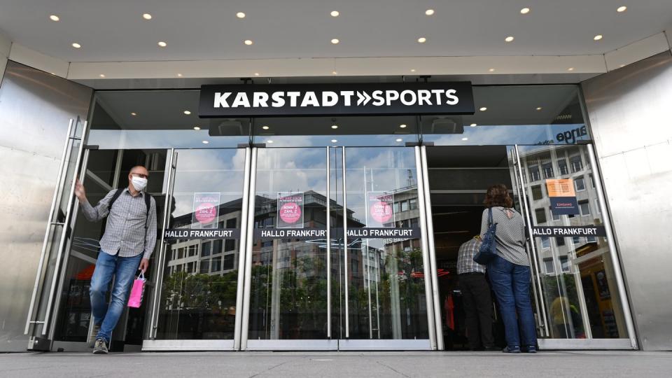 Eine Filiale von Karstadt Sports an der Frankfurter Hauptwache.