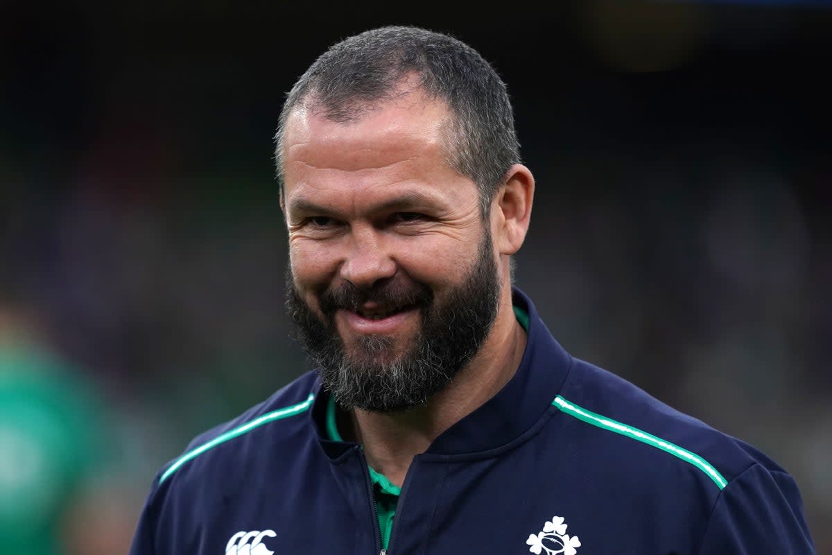 Ireland head coach Andy Farrell has made three changes for the Dublin clash against England (Brian Lawless/PA) (PA Wire)