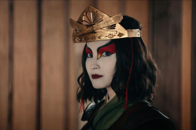 Courtesy of Netflix Maria Zhang's live-action Suki in full Kyoshi Warrior attire arrives in 'Avatar: The Last Airbender'