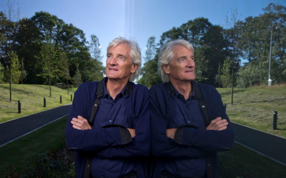 Sir James Dyson at the R&D centre of his company's Wiltshire headquarters - Copyright Â©Heathcliff O'Malley , All Rights Reserved, not to be published in any format without prior permission from copyright holder.