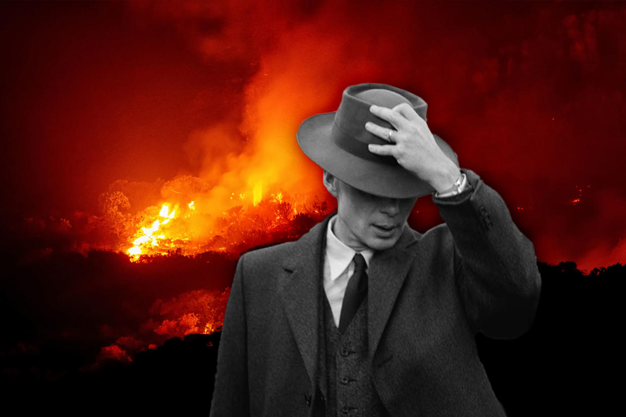 Oppenheimer; Wildfire Photo illustration by Salon/Getty Images/Universal Pictures