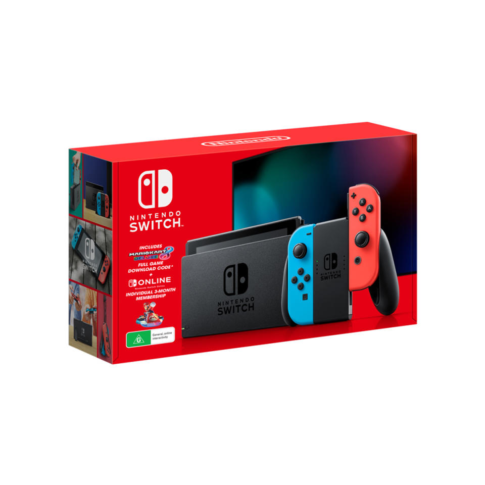 Nintendo Switch Console Mario Kart 8 Deluxe - Neon in packaging